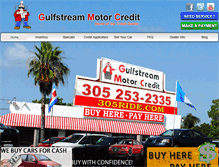 Tablet Screenshot of gulfstreammotorcredit.com